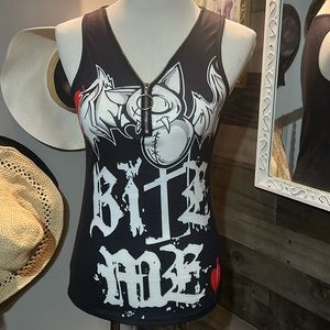 New 1/2 Zip Tank Top